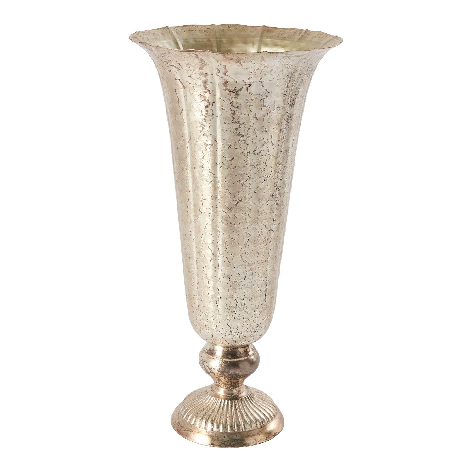 LETICIA バレッタ VALLETTA 01 Silver Amazon.com: Lita Distressed Metal Vase | Indoor/Outdoor